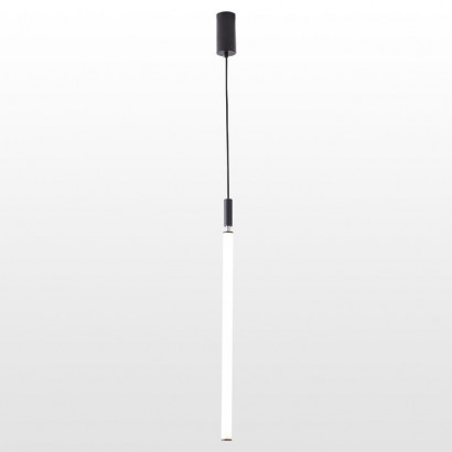 LUSSOLE PICKENS Подвесной светильник, цвет основания - черный, плафон - акрил (цвет - белый), 1x36W LED, LSP-8393