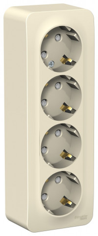 BLANCA О/У РОЗЕТКА 4-я с заземл. со шторк. изолирующая пластина,16А, 250В, МОЛОЧНЫЙ BLANCA О/У РОЗЕТКА 4-я с заземл. со шторк. изолирующая пластина,16А, 250В, МОЛОЧНЫЙ