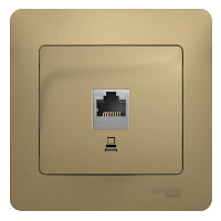 GLOSSA РОЗЕТКА компьютерная RJ45 кат.5E, механизм, ТИТАН