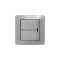 GLOSSA 2-клавишный ВЫКЛЮЧАТЕЛЬ с подсветкой,сх.5а,10AX, механизм, ПЛАТИНА