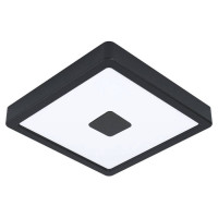 Eglo 900283 Уличный настенно-потолочный светильник IPHIAS 2, LED 17W, 2000lm, IP44, L210, B210, H30, сталь, черный/ пластик, белый