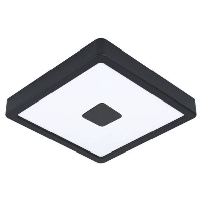 Eglo 900283 Уличный настенно-потолочный светильник IPHIAS 2, LED 17W, 2000lm, IP44, L210, B210, H30, сталь, черный/ пластик, белый