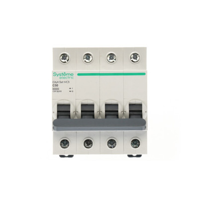 City9 Set Автоматический выключатель (АВ) С 50А 4P 6kA 400В, Systeme Electric, C9F36450