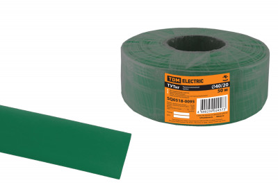 Термоусаживаемая трубка ТУТнг 40/20 зеленая (50 м/ролл) TDM Electric, SQ0518-0095