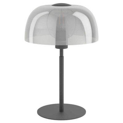 900141 Настольная лампа SOLO 2, 1x40W(E27), сталь, черный, стекло, черный прозрачн