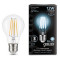 Лампа Gauss Filament А60 12W 1250lm 4100К Е27 LED 1/10/40, 102902212