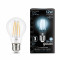 Лампа Gauss Filament А60 12W 1250lm 4100К Е27 LED 1/10/40, 102902212