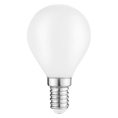 Лампа Gauss Filament Шар 9W 610lm 4100К Е14 milky LED 1/10/50, 105201209