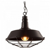 Arte Lamp PANDORA, Подвес, цвет арматуры - черный, цвет плафона/декора - ЧЕРНЫЙ, 1х60W E27, A9183SP-1BK