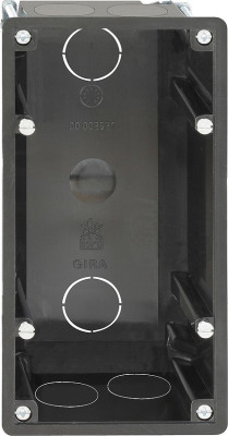 281900 Gira Монтажн. корпус 2 мест Розетка для бритвы