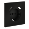 Накладка для розетки с заземлением и защитными шторками, с USB A+A, S70 (черный матовый), VLS000908