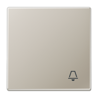 Клавиша для выключателя с символом "звонок"; благородная сталь, ES2990K