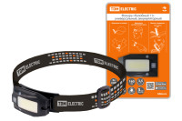 Фонарь «Налобный 11» универсальный, аккум., 3+2 Вт COB, Li-Ion 3,7 В 0,5 А*ч, USB, сенсор, TDM Electric, SQ0350-0063