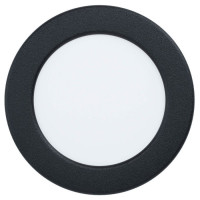 99157 Светодиод. встраив. светильник FUEVA 5, 5,5W (LED), ?117, ET26, 700lm, 4000K, сталь, черный/пл