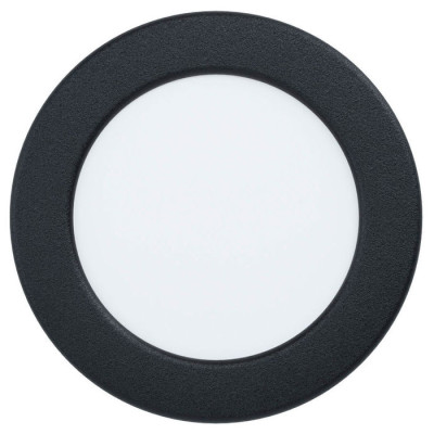 99157 Светодиод. встраив. светильник FUEVA 5, 5,5W (LED), ?117, ET26, 700lm, 4000K, сталь, черный/пл