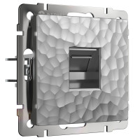 Werkel W1281006/ Розетка Ethernet RJ-45 (hammer серебряный), a052071