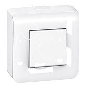 Legrand Накладная монтажная коробка - Программа Mosaic - для суппорта Кат. № 0 802 51 - глубина 30 мм - 2 модуля, 080280
