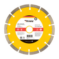 Диск алмазный отрезной сегментный 180x22,2x2,2x10мм KRANZ, KR-90-0103