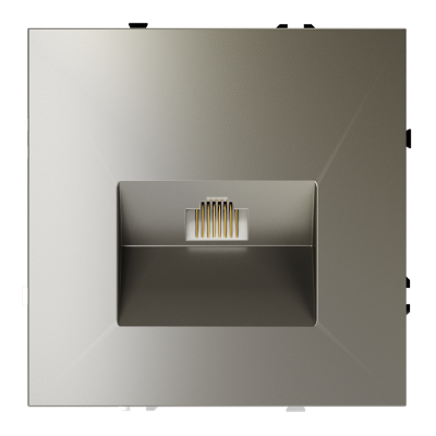 Розетка компьютерная встраиваемая VOLTUM S70 RJ45 кат.6, (шелк), VLS060104