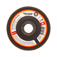 Круг лепестковый торцевой, P120, 115х22,2мм KRANZ, KR-90-0009