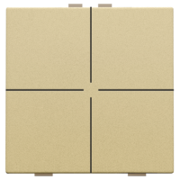 Niko Home Control Золото Кнопка 4-клавишная, 221-51004