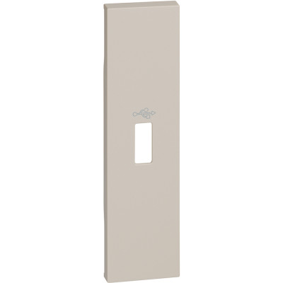 KM10P Bticino LIVING NOW. Лицевая панель для разьемов передачи данных USB 1 модуль.Цвет Песочный., KM10P