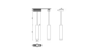 Светильник подвесной трековый SY-601242-BL-20-NW 20Вт 4000К черн. SWG PRO 00-00003579