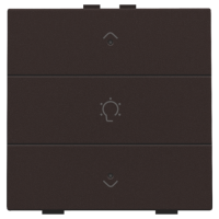 Niko Home Control Шоколад Кнопка  управления диммера, LED подсветка, 124-52043