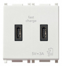 Vimar Зарядное устройство с разъемом USB C 5V 3A, белое, 14295.CC Vimar Зарядное устройство с разъемом USB C 5V 3A, белое, 14295.CC