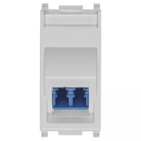 Vimar Оптический разъём моно 9/125 LC, серебро, 14350.LC.SL