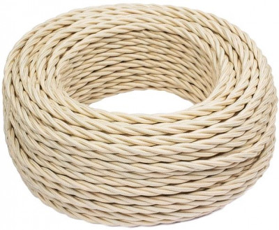 Bironi Провод 3*0,75 Песочное золото (матовый) 10м, B1-432-719-10