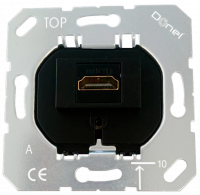 Donel механизм HDMI 2.0a, черный,  разъем Type A 180° 4K  Full HD @ 48 Hz 3D, HDR Video, 18.0 Gbit/s, серия STRS, STRS20A