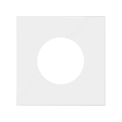 Simon 10000047-230 Накладка евро-американской розетки цвета белый матовый S100