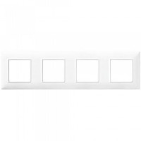 Vimar Накладка для 8 модулей (2+2+2+2) расстояние между центрами 71мм белая, 14669.01