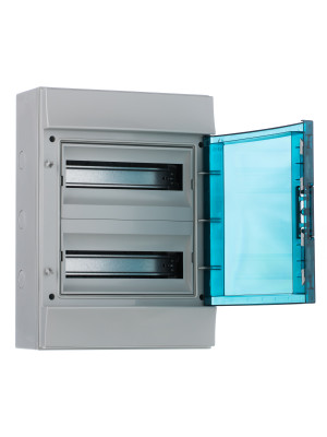 65P12X22A - Бокс настенный 24М прозрачная дверь Mistral65 (с клемм)