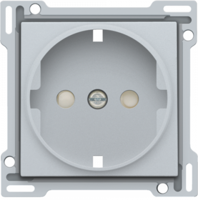 Niko Серебро Накладка розетки с шт., с/з, 121-66901