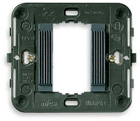 Vimar Суппорт для 1 модуля с рифлением, с защелками серый, 17081