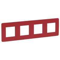 рамка 4-поста, КРАСНЫЙ/белый