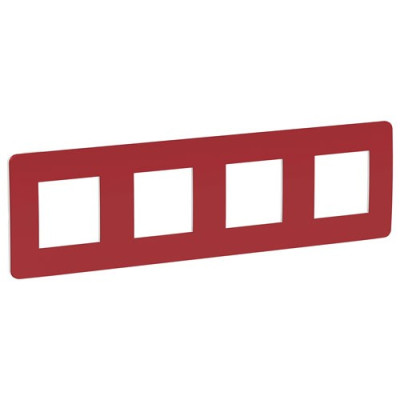 рамка 4-поста, КРАСНЫЙ/белый