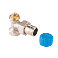 Клапан термостатический угловой MVI с преднастройкой 3/4", TR.710.05