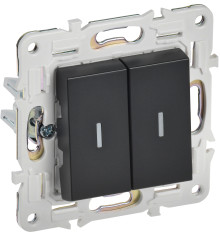 SKANDY Выключ. 2-кл. прох. с инд. 10А SK-V10Bl черн. IEK, SK-V22-1-10-K02 SKANDY Выключ. 2-кл. прох. с инд. 10А SK-V10Bl черн. IEK, SK-V22-1-10-K02