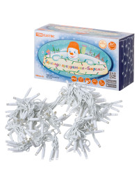 Гирлянда светодиодная "Бахрома" 2х1м, 152LED, 3000К, бел. шнур, посл. подкл, IP65, 250 В, TDM Electric, SQ0361-0044