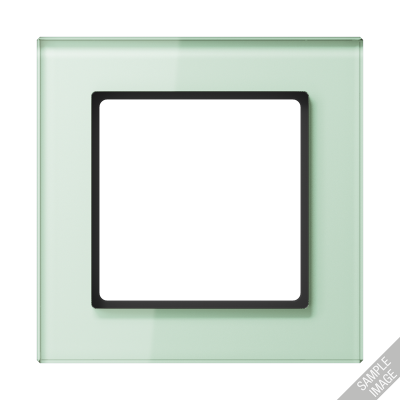 Рамка для вертикальной и горизонтальной установки, 5 постов; стекло; мягкий белый; A CREATION, AC585GLWMT