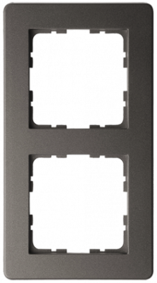 Рамка G-Flex 2-постовая, цвет Мокко, G1102Z, Jasmart Electric