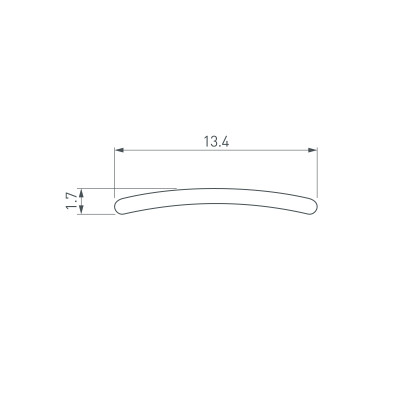 Экран матовый СТ для профиля T (Arlight, Пластик), 016955(1)