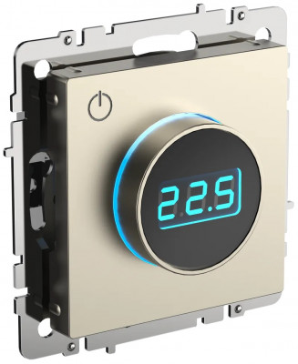 BRITE Термостат электронный с инд. ТС10-1-БрШ шамп. IEK, BR-RT11-K37