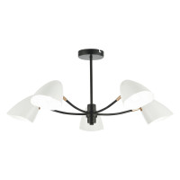 Evoluce SLE103602-05 Светильник потолочный Черный, Золотой/Белый E14 5*40W