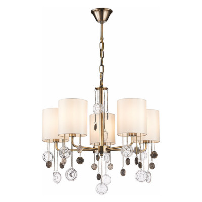 Evoluce SLE107933-05 Светильник подвесной Бронза/Бежевый E14 5*40W