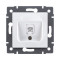 Розетка телефонная RJ11, белый Kollinger REA-009WH для Aspekt, Eleganz, Reflex