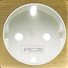 FD04335PM Fede Fede Накладка розетки 2К+З для мех-зма FD16823, Matt Patina/бел. Новая